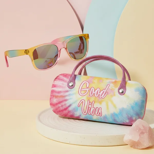 Rainbow_Tie-Dye_Plastic_Sunglasses_With_Case_Set_For_Kids