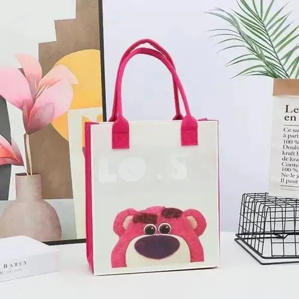 Pink_Bear_Shopping_Tote_Bag