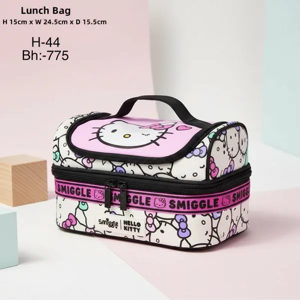 Smiggle_Hello_Kitty_Lunch_Bag_-_Pink_&_Black_Double_Decker_Insulated_Lunch_Box_(15Cm_X_24.5Cm_X_15.5Cm)