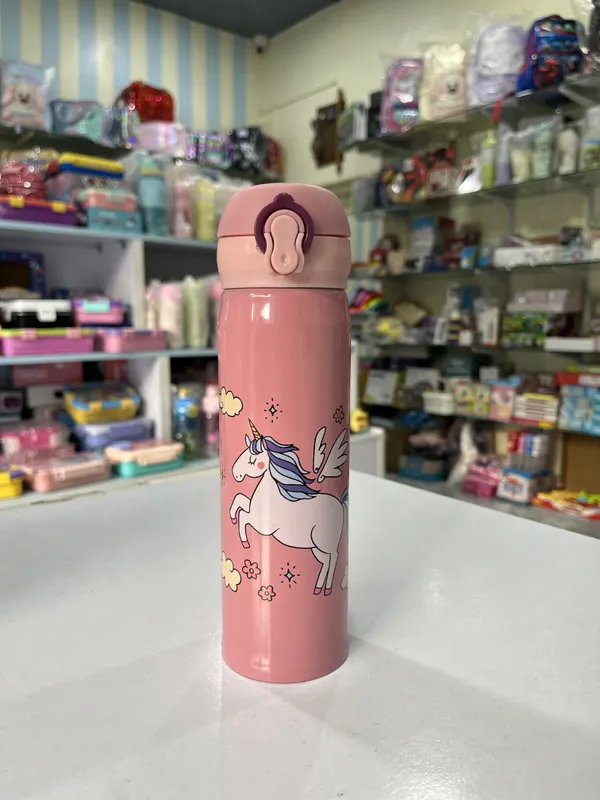 Pink_Stainless_Steel_Unicorn_Insulated_Water_Bottle_For_Kids