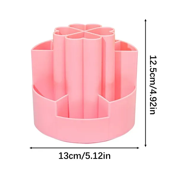 360Ã‚Â°_Rotating_Desktop_Organizer_With_Multiple_Compartments_-_Pink