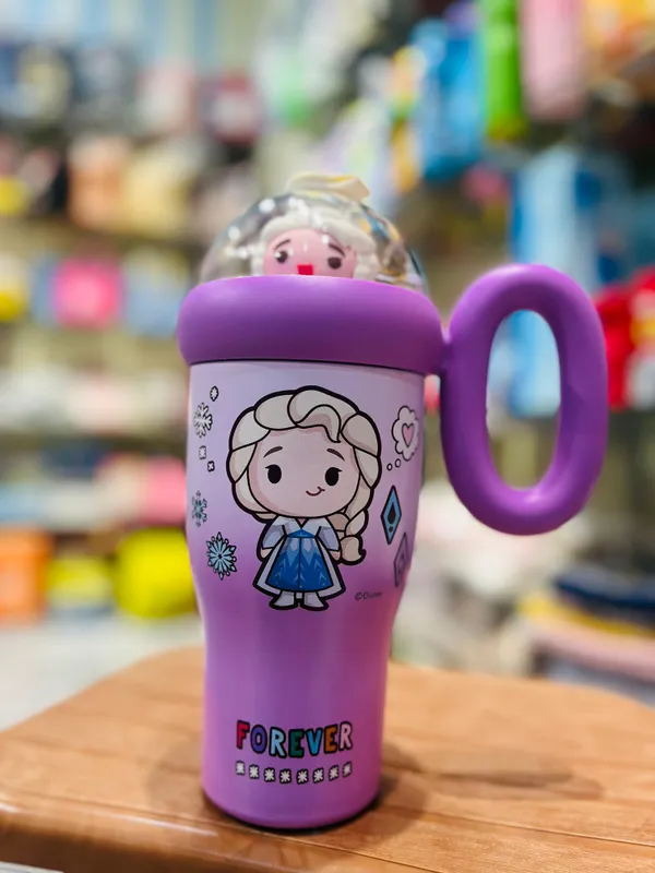 Purple_Stainless_Steel_Elsa_Frozen_Water_Bottle_For_Kids