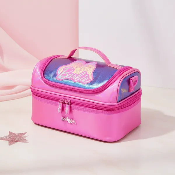 Smiggle_Barbie_Dual_Compartment_Insulated_Lunch_Bag_-_Pink_(25×17×16_Cm)