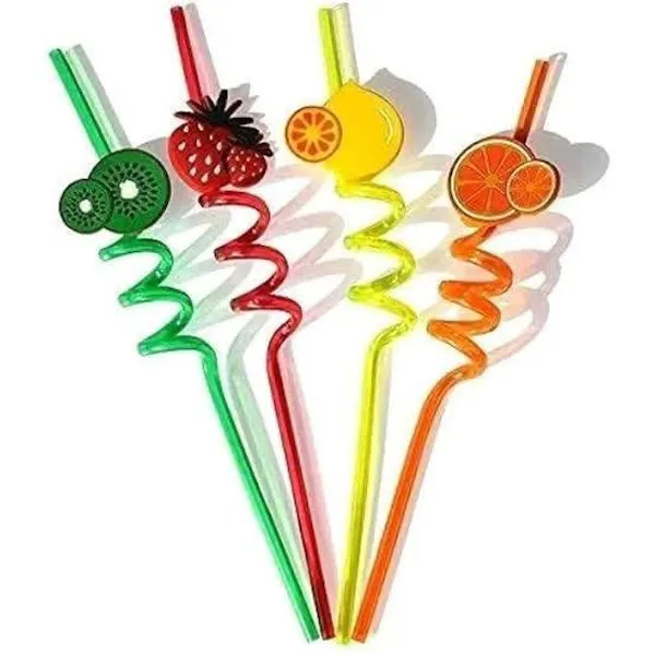 Multicolor_Silicone_/_Plastic_Reusable_Straw_Set_For_Kids_(Pack_Of_4)