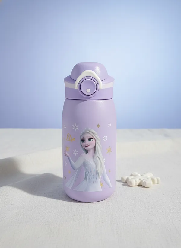 Purple_Stainless_Steel_Disney_Frozen_Ii_Elsa_Insulated_Water_Bottle_For_Kids