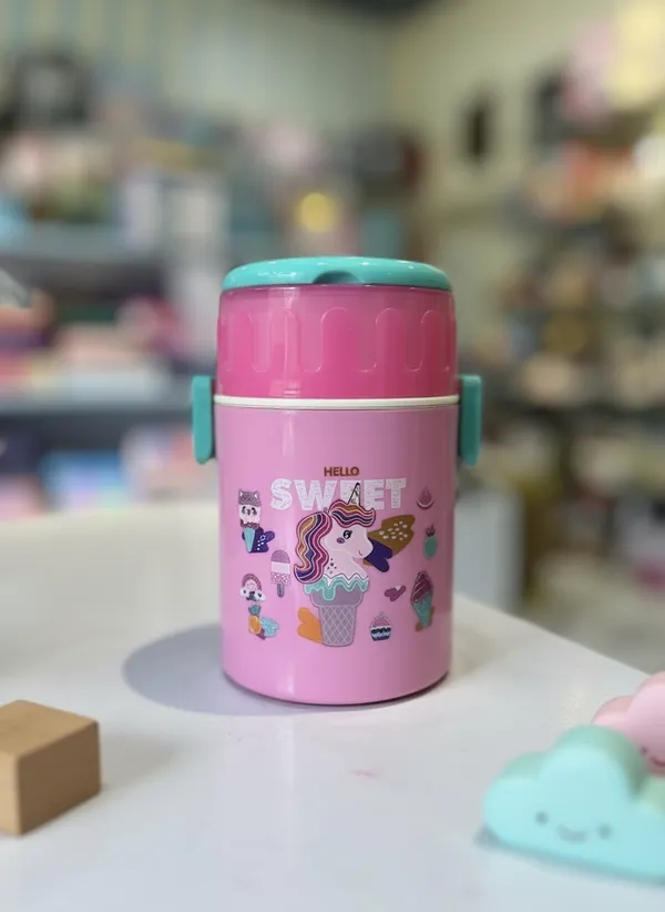 Pink_Plastic_Unicorn_Insulated_Lunch_Box_For_Kids