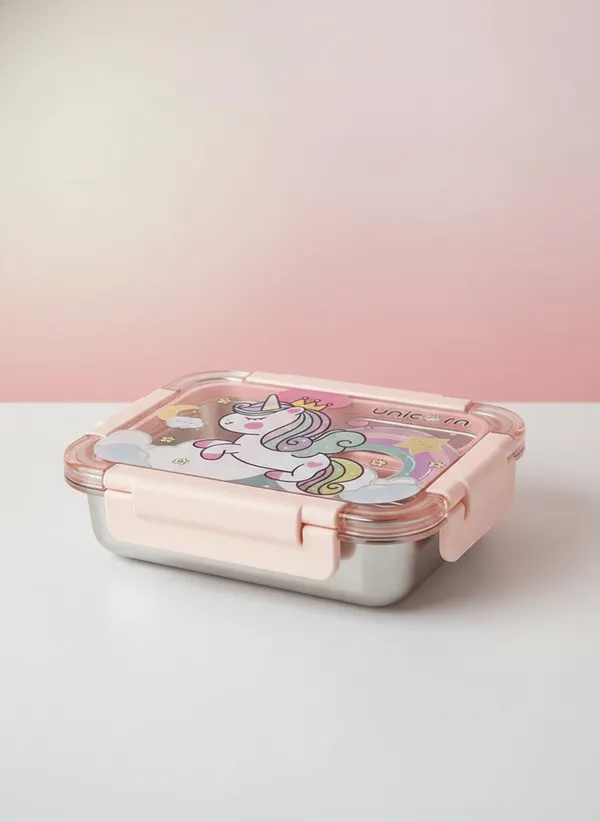 Pastel_Pink_Plastic_Unicorn_Clear_Window_Lunch_Box_For_Kids