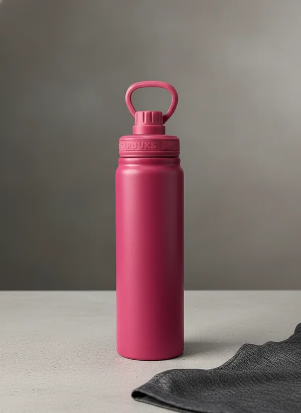 Pink_Stainless_Steel_Insulated_Water_Bottle_With_Handle_1000Ml