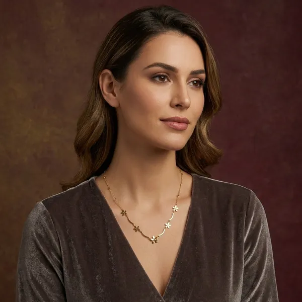 Gold-Plated_Floral_Chain_Necklace_With_Crystal_Accent
