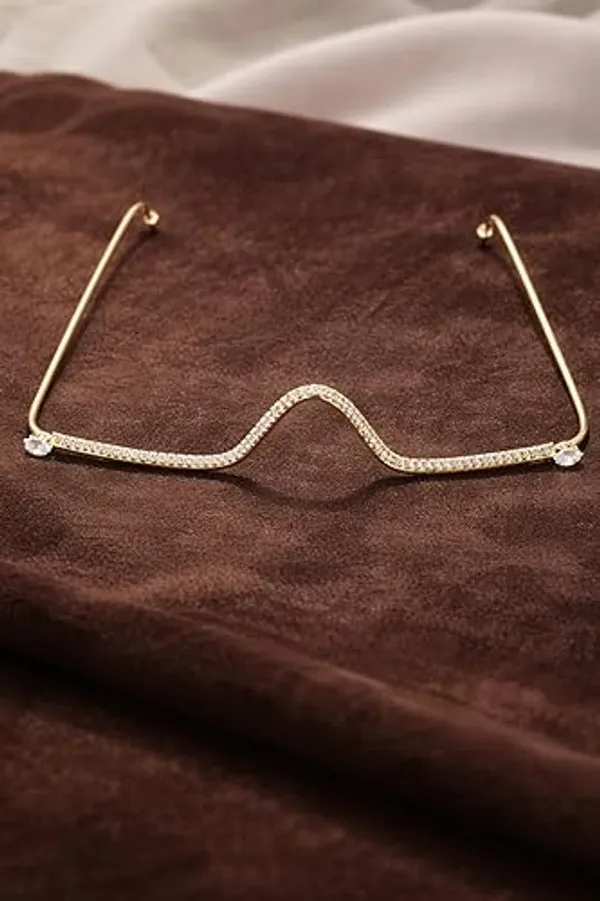 Elegant_Gold-Toned_Rhinestone_Rectangular_Eyeglasses_Frame
