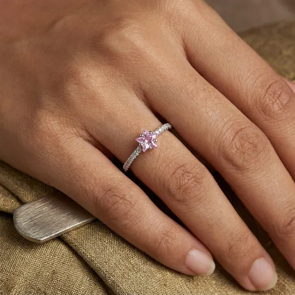 Elegant_Pink_Stone_Engagement_Ring_With_Crystal_Band
