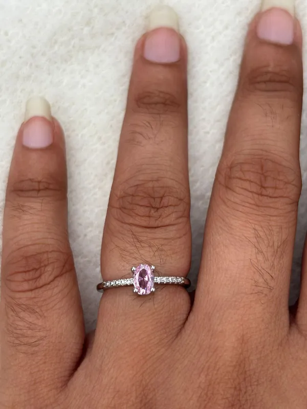 Pink_Oval_Gemstone_Solitaire_Ring_With_Pave_Band