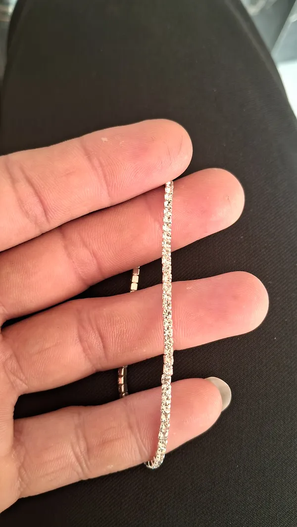 White_Single_Line_Bracelet