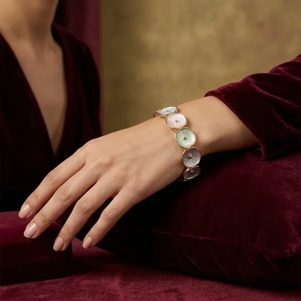 Multicolor_Disc_Bracelet_With_Gold-Toned_Finish