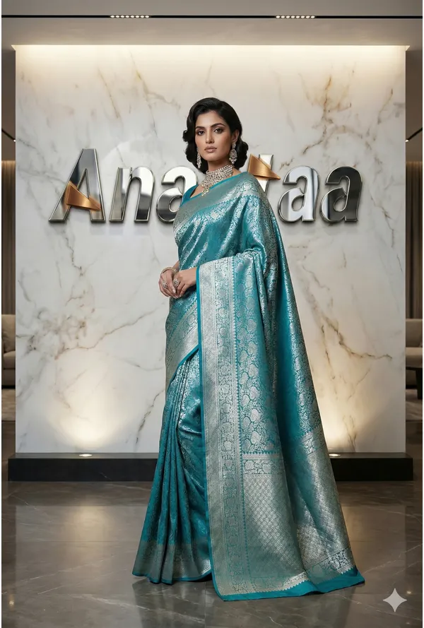Premium_Soft_Silk_Saree_With_Rich_Jacquard_Floral_Weaving_And_Zari_Border__Designer_Festive_Wedding_And_Traditional_Wear_With_Running_Blouse_Piece