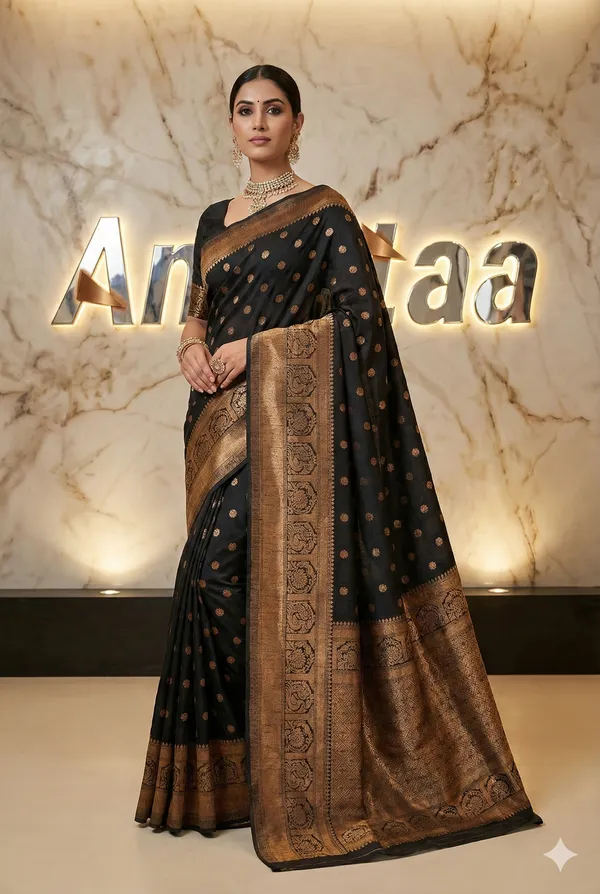 Banarasi_Silk_Saree_With_Traditional_Gold_Zari_Weaving_And_Rich_Motifs__Designer_Wedding_Festive_And_Evening_Wear_Saree
