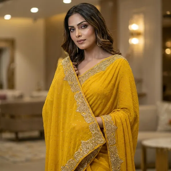 Premium_Crepe_Silk_Party_Wear_Saree_With_Shimmer_Work_And_Embellished_Border__Designer_Evening_Wedding_And_Festive_Wear_Saree