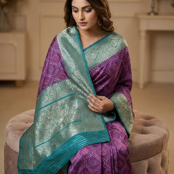 Banarasi_Saree_With_Rich_Zari_Weaving_And_Matching_Blouse_Piece__Elegant_Wedding_Reception_And_Festive_Wear_Saree