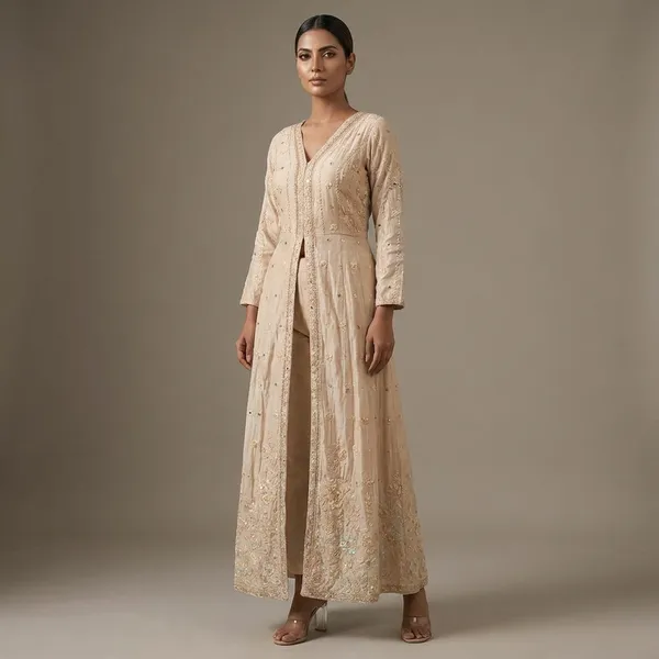 Indo_Western_Saree_In_Lightweight_Fabric_Modern_Party_Cocktail_And_Wedding_Wear_Outfit