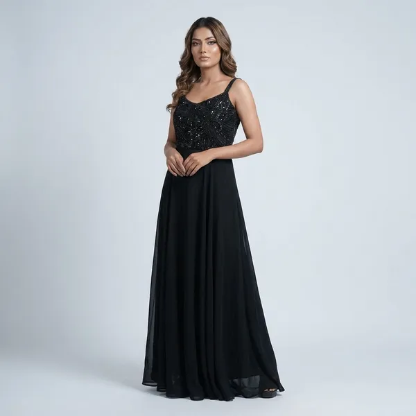 Black_Indo_Western_Crop_Top_With_Paisley_Floral_Embroidery_And_Flared_Skirt_Set_Designer_Festive_Wedding_And_Party_Wear_Outfit