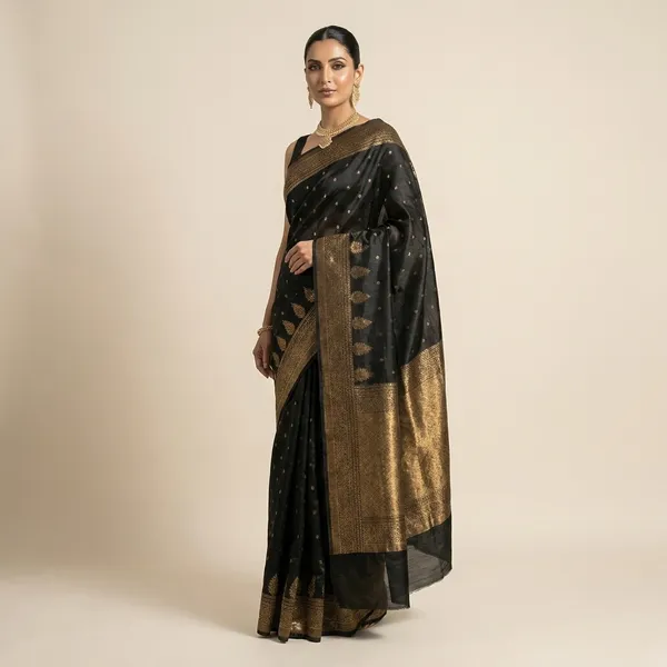 Premium_Black_Gold_Zari_Kanjivaram_Saree