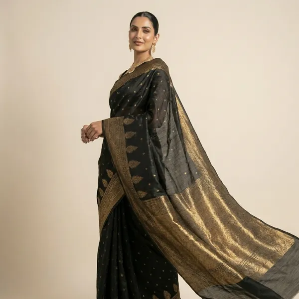 Premium_Black_Gold_Zari_Kanjivaram_Saree