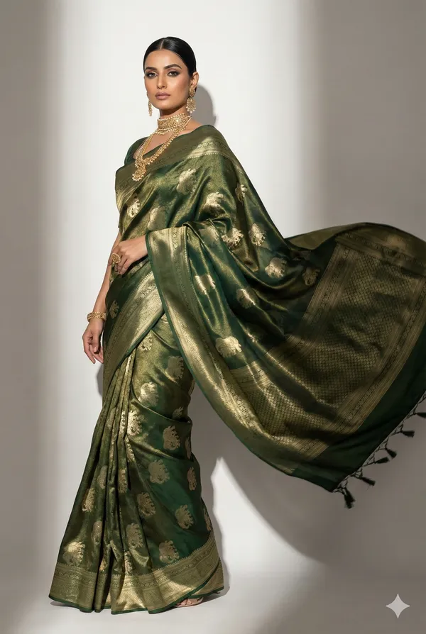 Emerald_Green_Kanjivaram_Silk_Zari_Saree