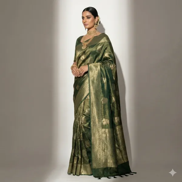Emerald_Green_Kanjivaram_Silk_Zari_Saree