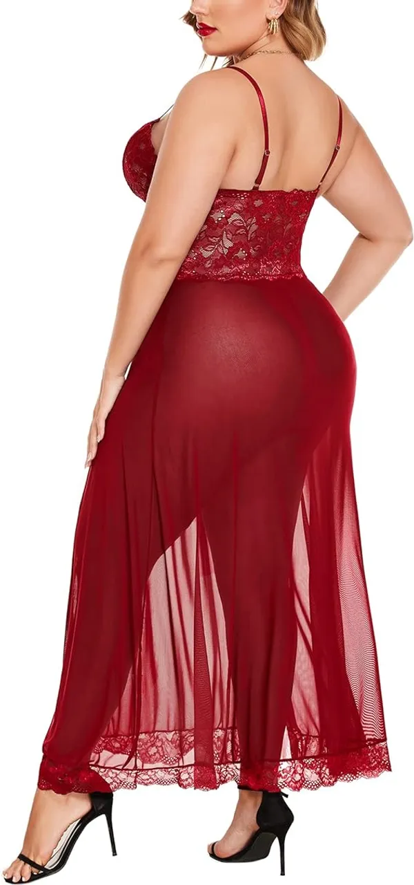 Red_Satin_Premium_And_Fancy_Design_Nightgown_For_Women
