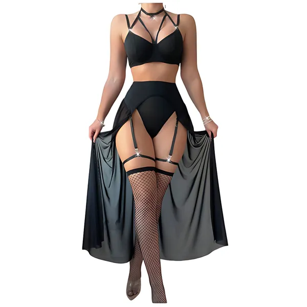 Black_Satin_Premium_And_Fancy_Design_Lingerie_Set_For_Women