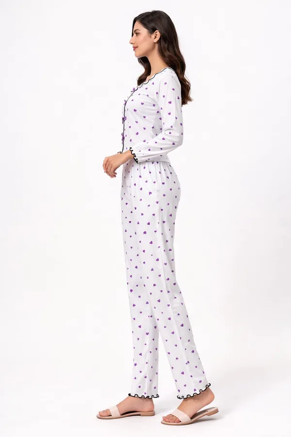 White_Satin_Premium_And_Fancy_Design_Pajama_Set_For_Women