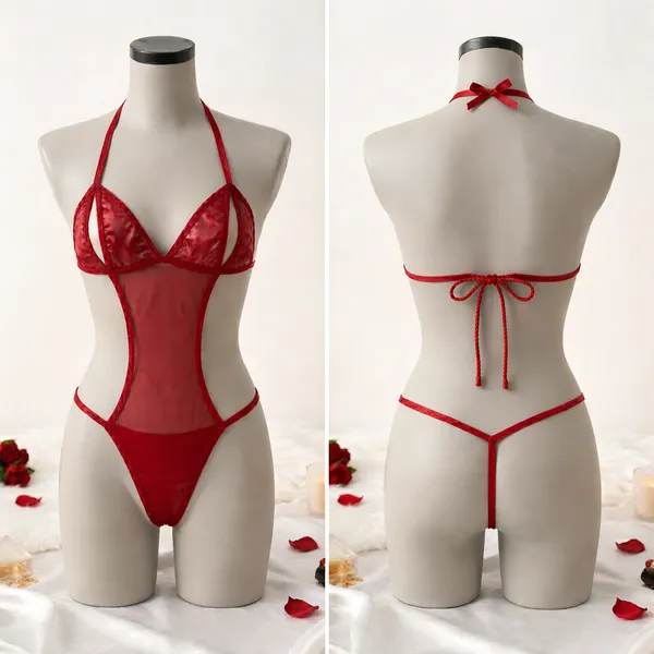 Red_Satin_Premium_And_Fancy_Design_Bodysuit_For_Women