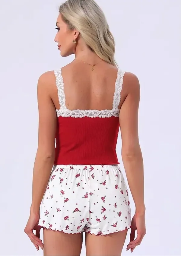 Red_Satin_Premium_And_Fancy_Design_Sleepwear_Set_For_Women
