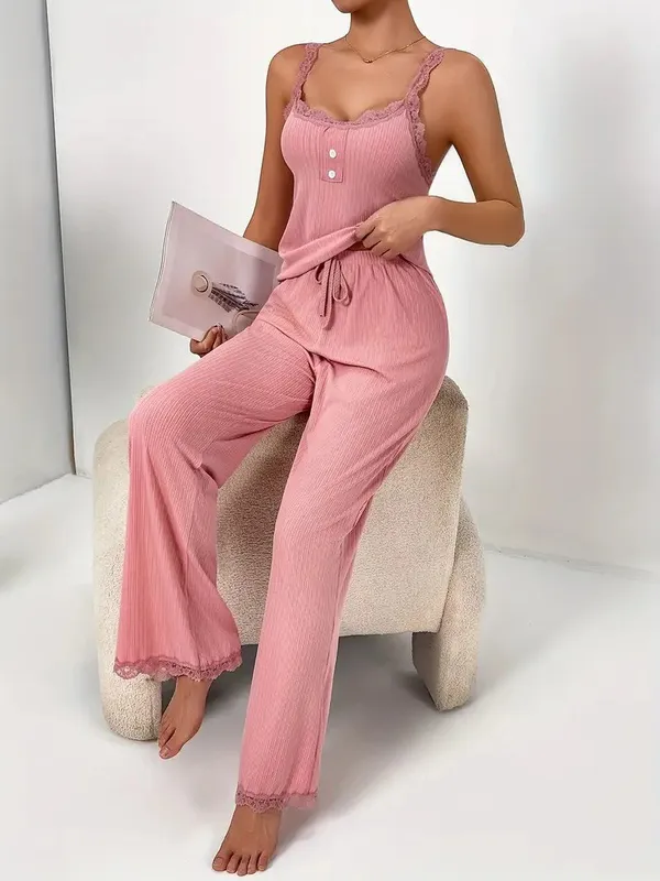 Pink_Satin_Premium_And_Fancy_Design_Loungewear_Set_For_Women