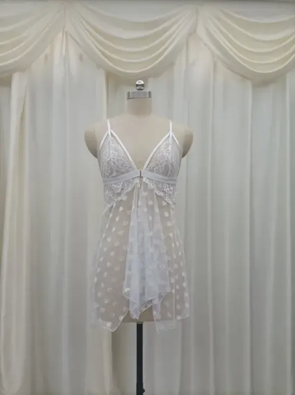 White_Satin_Premium_And_Fancy_Design_Babydoll_Nightdress_For_Women