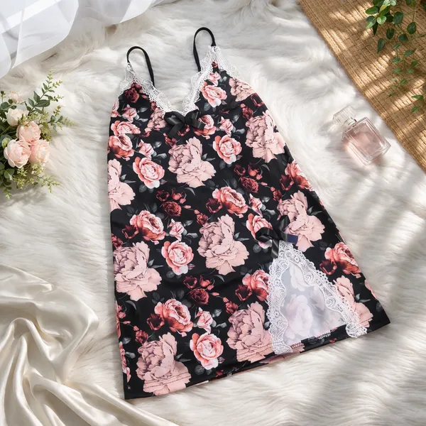 Multicolor_Satin_Premium_And_Fancy_Design_Nightdress_For_Women