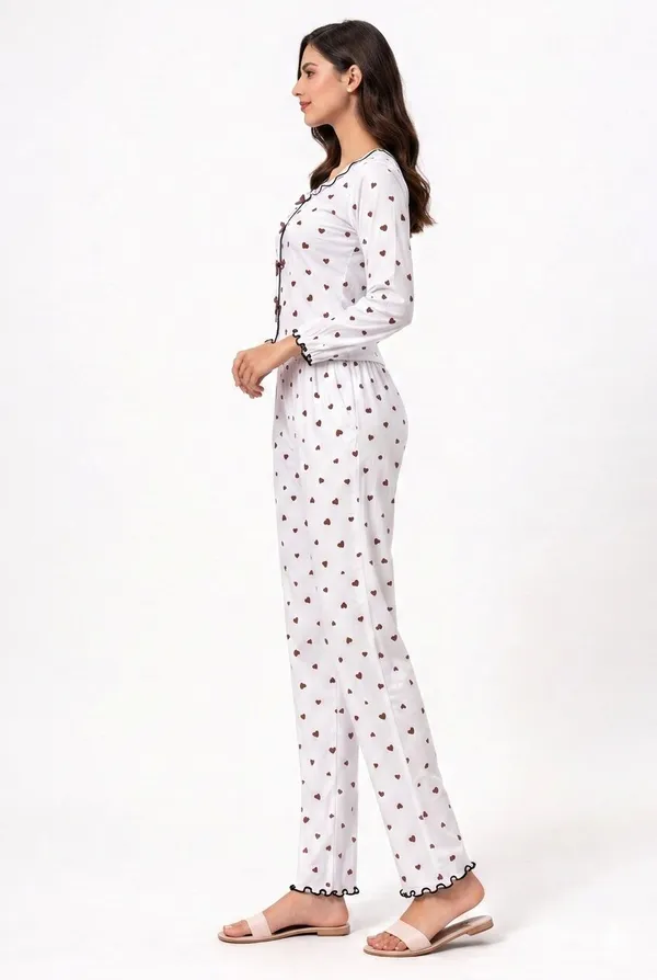 White_Satin_Premium_And_Fancy_Design_Pajama_Set_For_Women