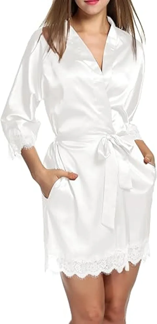 White_Satin_Premium_And_Fancy_Design_Robe_For_Women