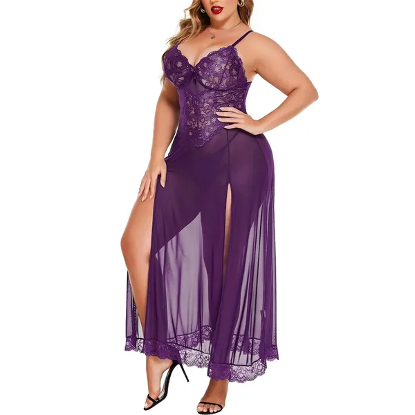 Purple_Satin_Premium_And_Fancy_Design_Nightdress_For_Women
