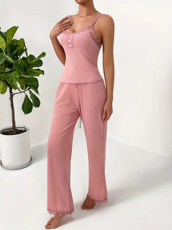 Pink_Satin_Premium_And_Fancy_Design_Loungewear_Set_For_Women