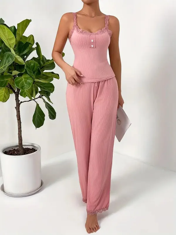 Pink_Satin_Premium_And_Fancy_Design_Loungewear_Set_For_Women