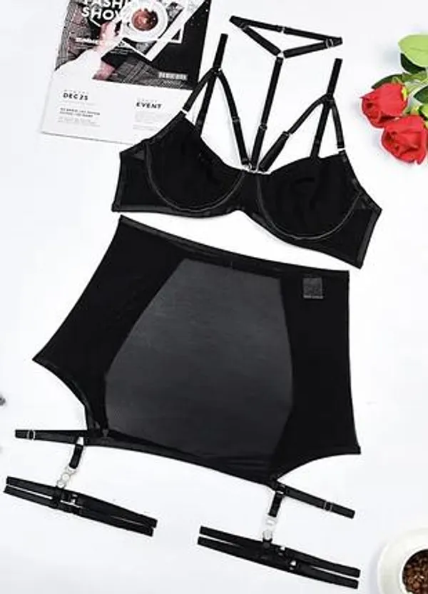 Black_Satin_Premium_And_Fancy_Design_Bralette_And_Panty_Set_For_Women