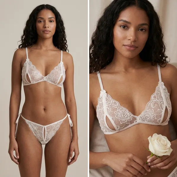 White_Satin_Premium_And_Fancy_Design_Lingerie_Set_For_Women
