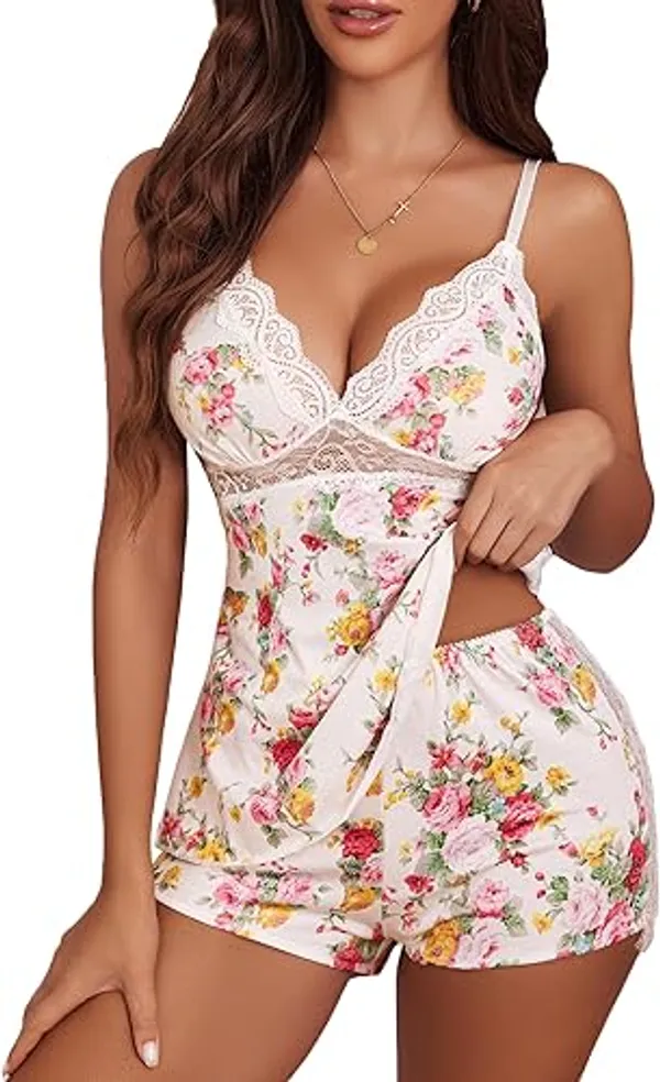 Multicolor_Satin_Premium_And_Fancy_Design_Camisole_And_Shorts_Set_For_Women