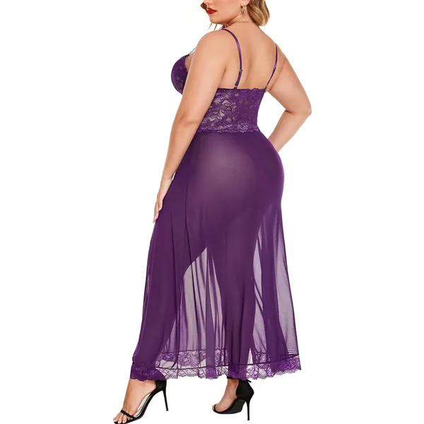 Purple_Satin_Premium_And_Fancy_Design_Nightdress_For_Women