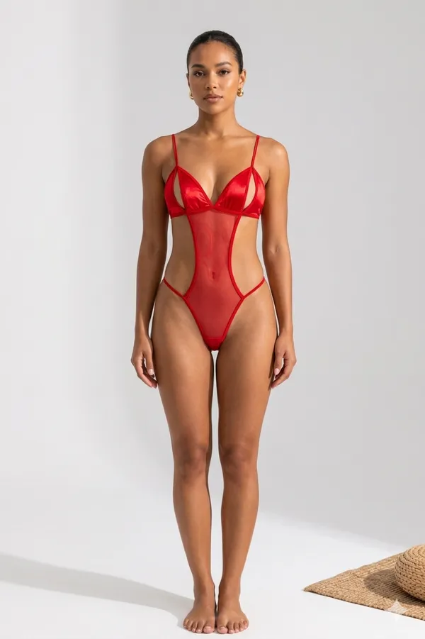 Red_Satin_Premium_And_Fancy_Design_Bodysuit_For_Women