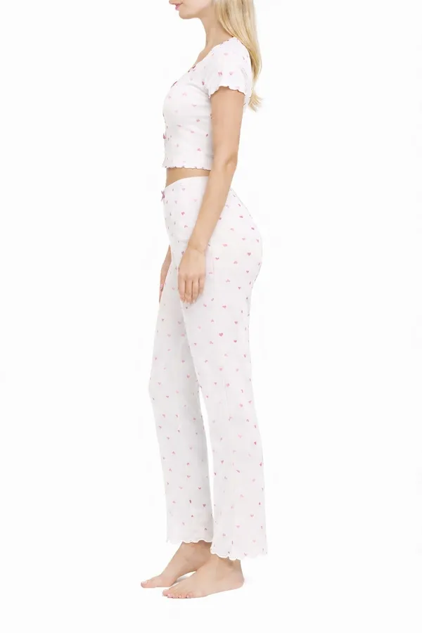 White_And_Pink_Satin_Premium_And_Fancy_Design_Crop_Top_And_Pajama_Set_For_Women