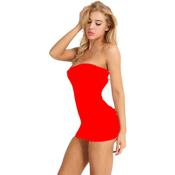 Red_Satin_Premium_And_Fancy_Design_Bodycon_Mini_Dress_For_Women