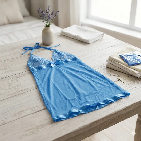 Blue_Satin_Premium_And_Fancy_Design_Lingerie_For_Women