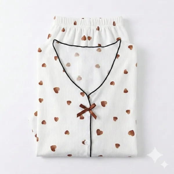 White_Satin_Premium_And_Fancy_Design_Pajama_Set_For_Women
